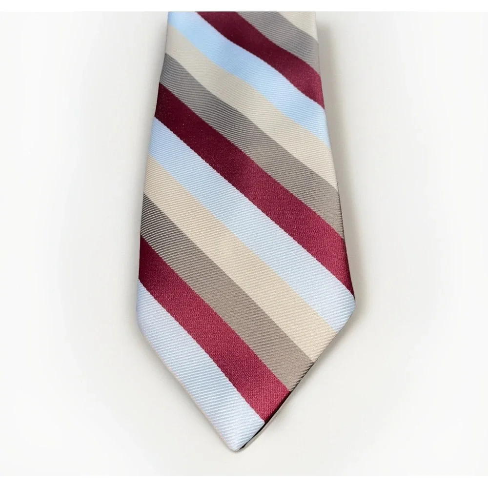 Sears Fashion Collection Men's Neck Tie Vintage Polyester Classic Striped